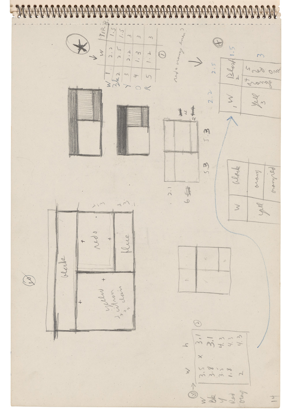 Ellsworth Kelly. Sketchbook #22, Amsterdam &amp; Holland. 1953-54