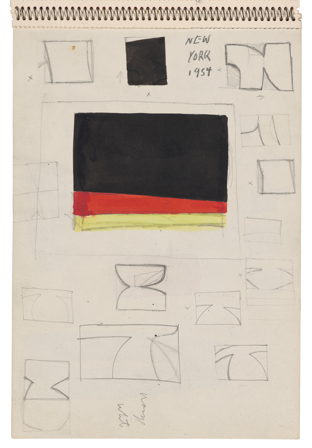 Ellsworth Kelly. Sketchbook #22, Amsterdam &amp; Holland. 1953-54