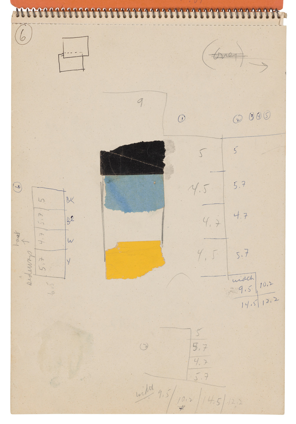 Ellsworth Kelly. Sketchbook #22, Amsterdam &amp; Holland. 1953-54