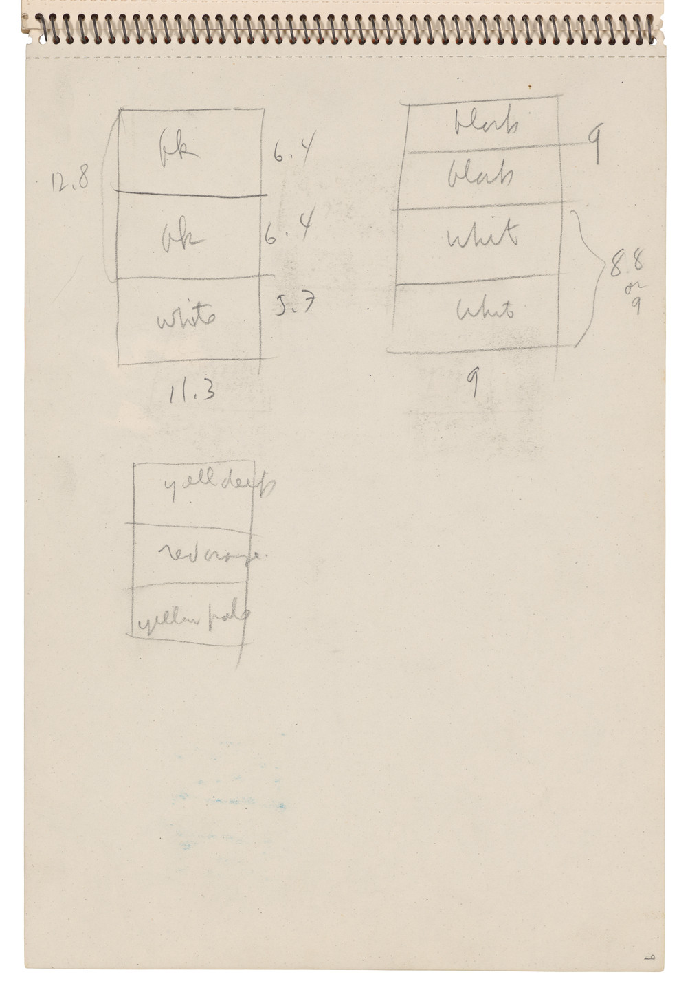 Ellsworth Kelly. Sketchbook #22, Amsterdam &amp; Holland. 1953-54