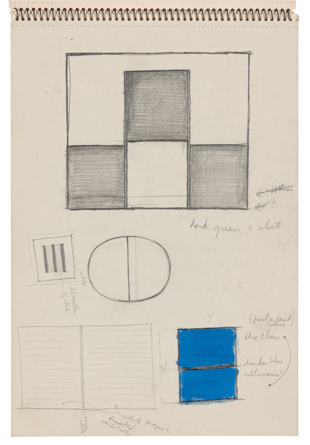 Ellsworth Kelly. Sketchbook #22, Amsterdam &amp; Holland. 1953-54