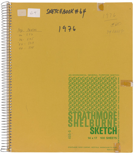 Ellsworth Kelly. Sketchbook #68. 1976