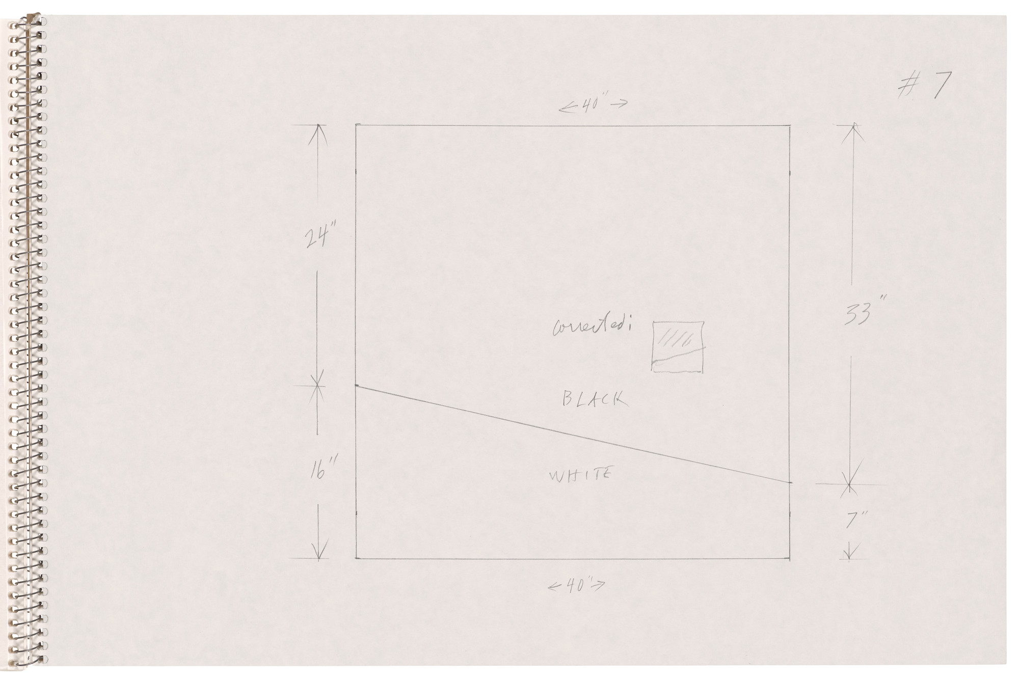 Ellsworth Kelly. Page from Sketchbook #78, 14 Stations of the Cross