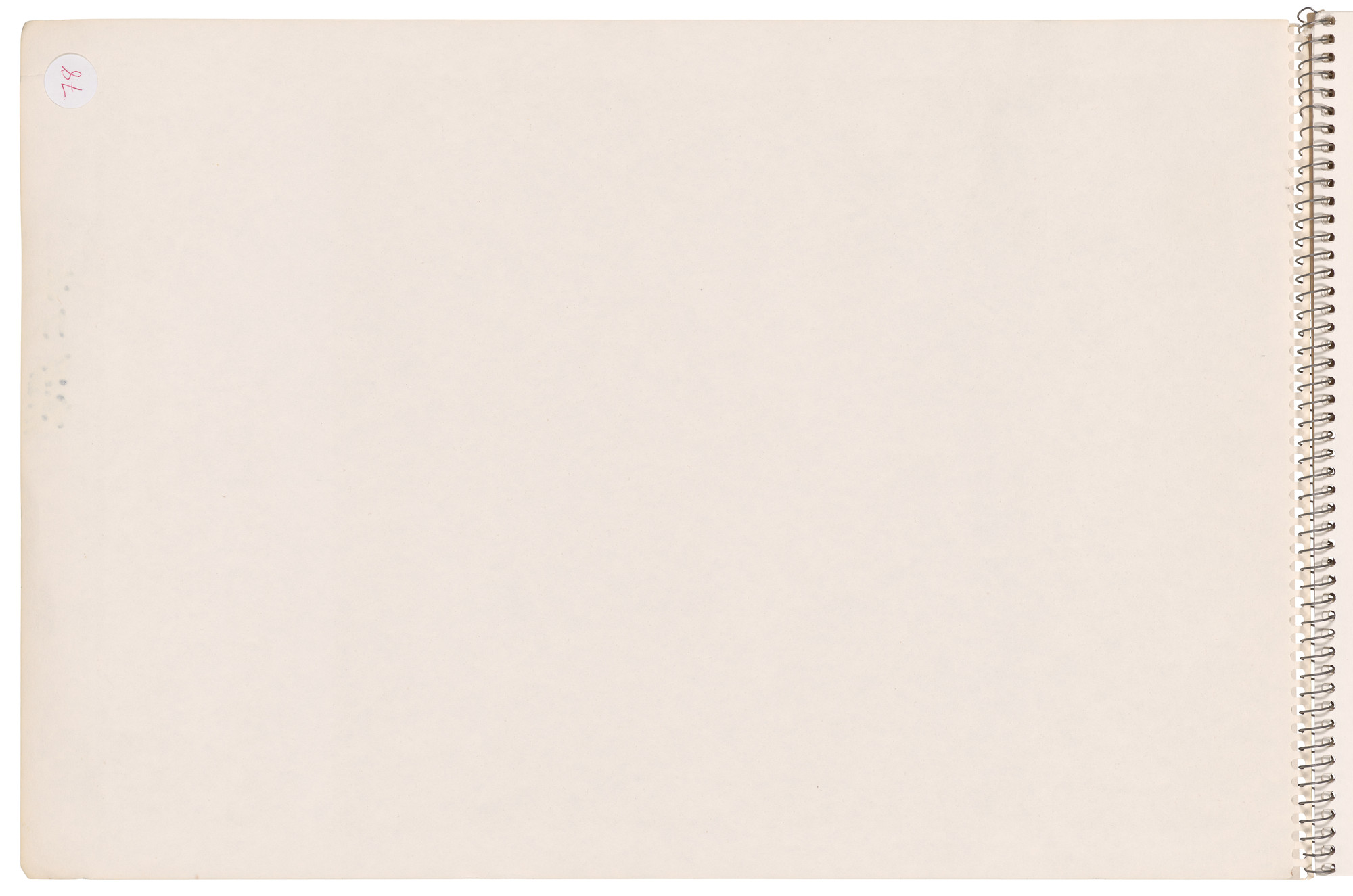 Ellsworth Kelly. Front cover (verso) from Sketchbook #78, 14 Stations of the Cross