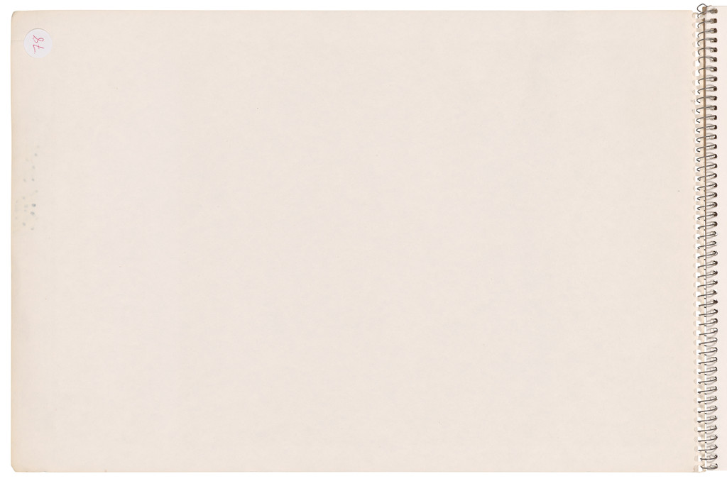 Front cover (verso) from Sketchbook #78, 14 Stations of the Cross