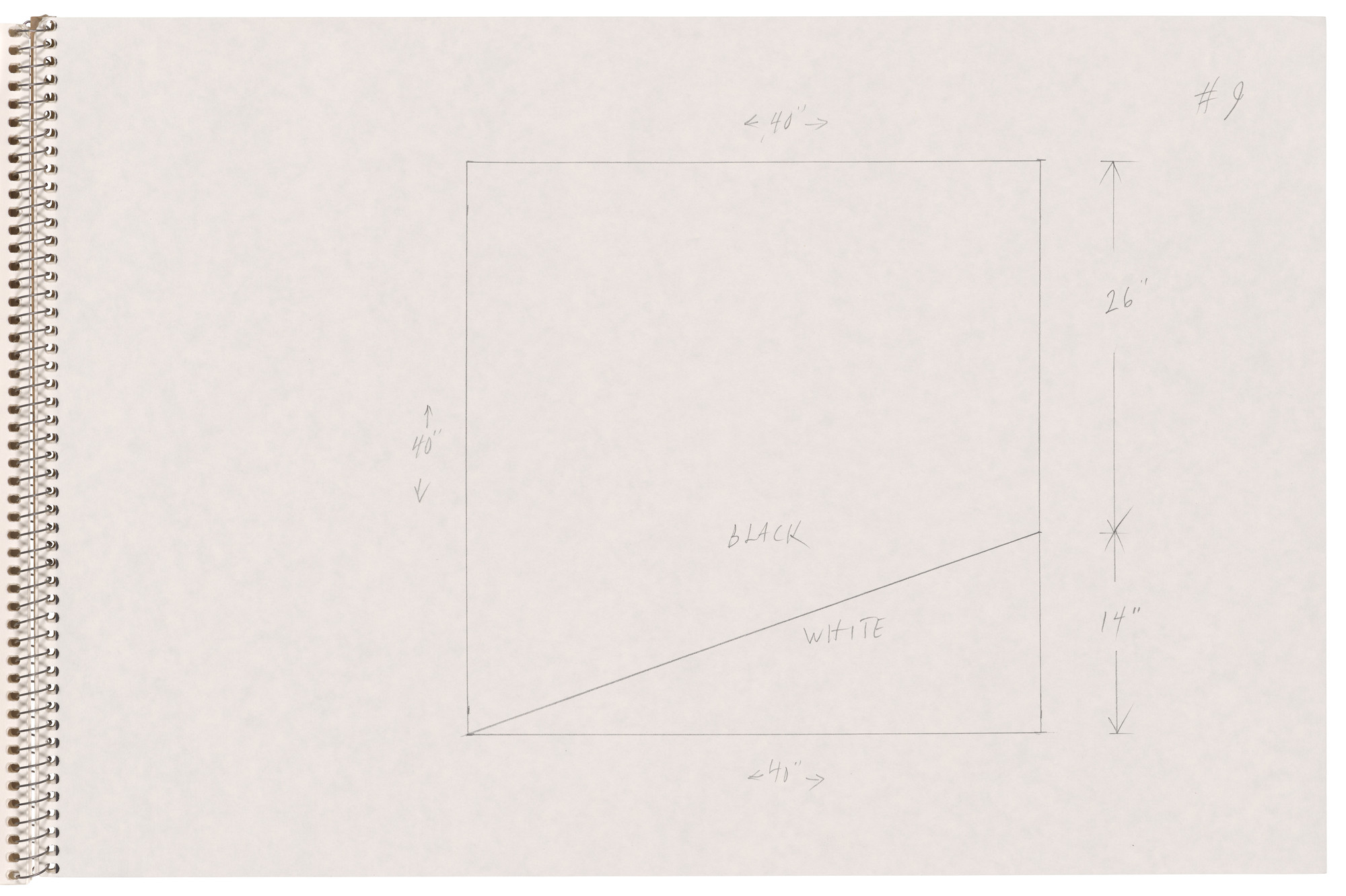Ellsworth Kelly. Page from Sketchbook #78, 14 Stations of the Cross