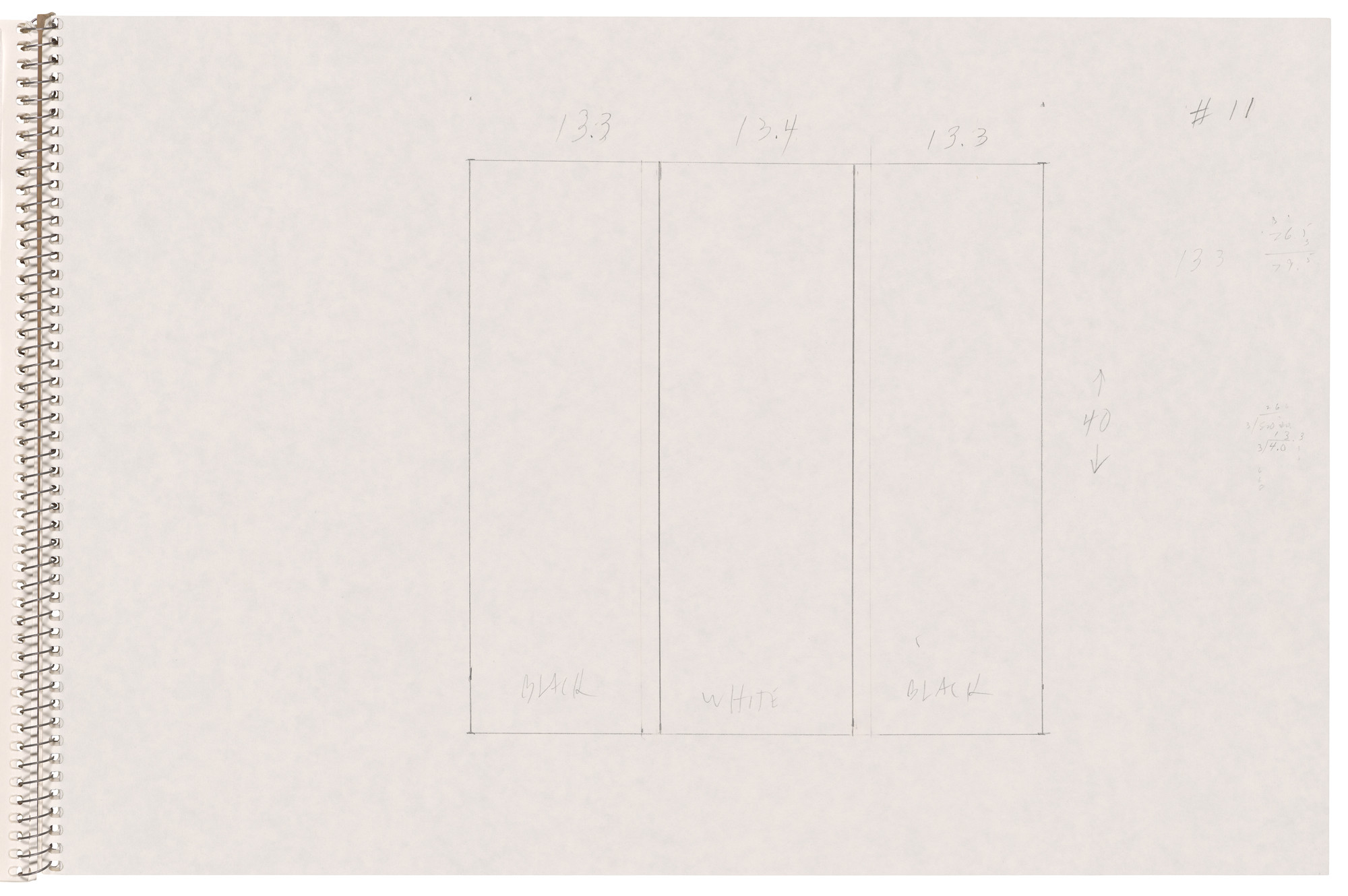 Ellsworth Kelly. Page from Sketchbook #78, 14 Stations of the Cross