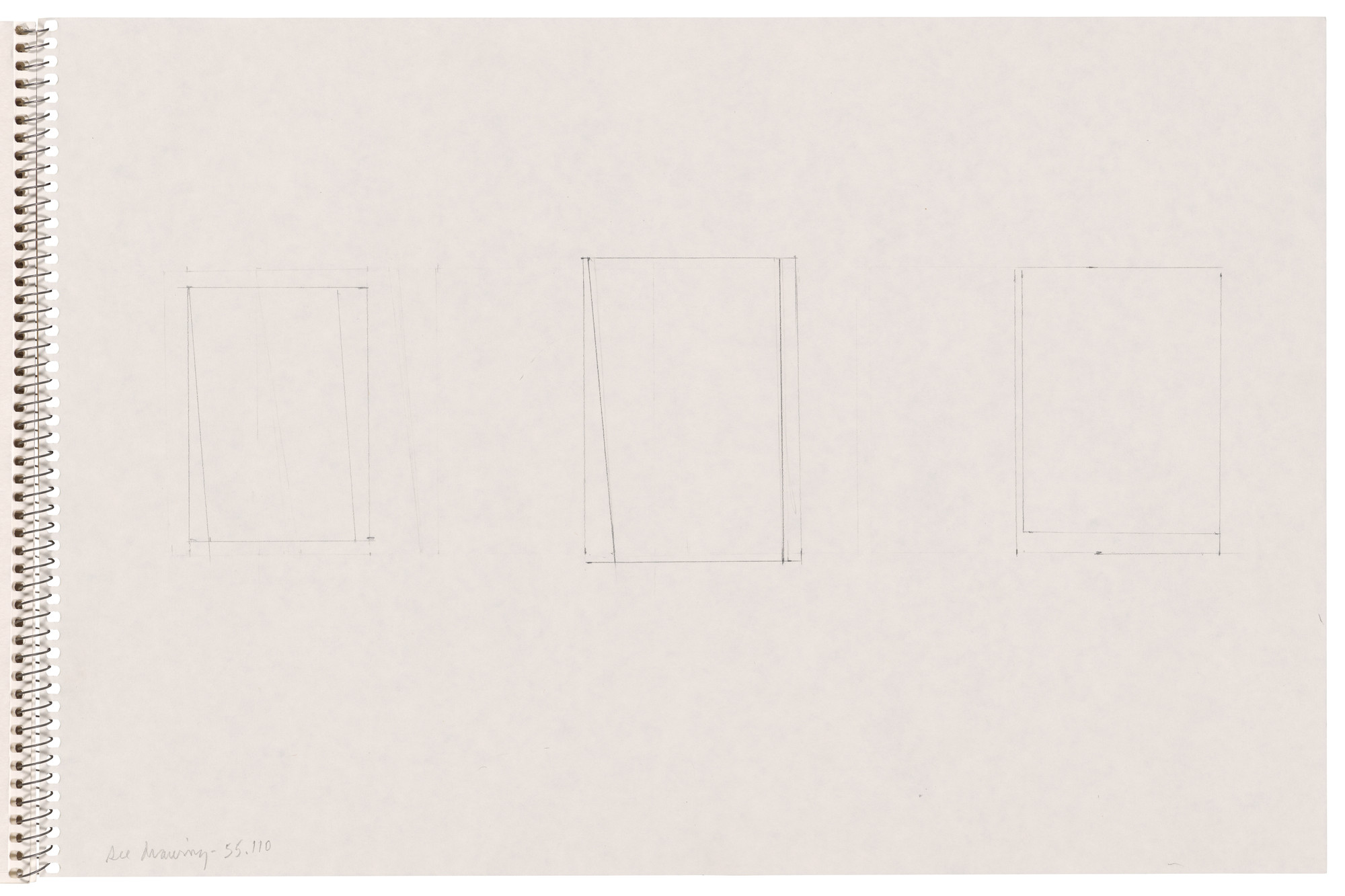Ellsworth Kelly. Page from Sketchbook #78, 14 Stations of the Cross