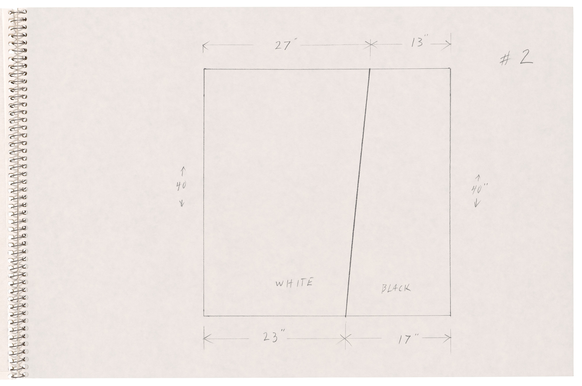 Ellsworth Kelly. Page from Sketchbook #78, 14 Stations of the Cross