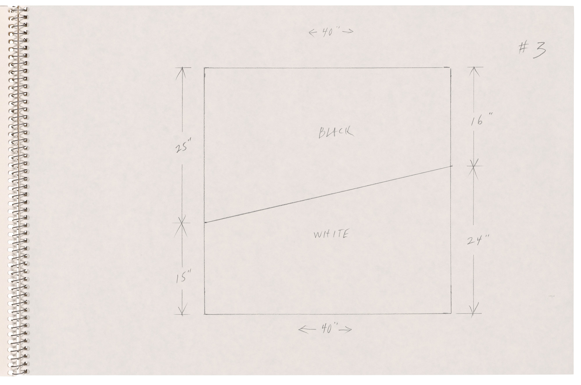 Ellsworth Kelly. Page from Sketchbook #78, 14 Stations of the Cross