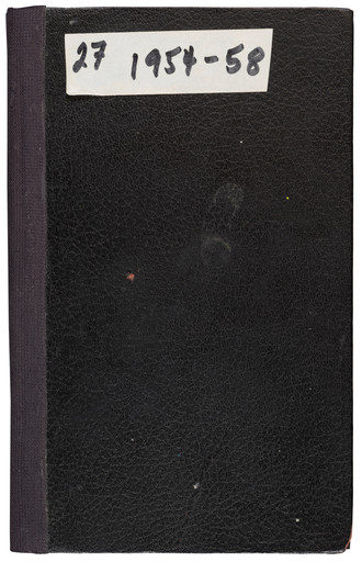 Ellsworth Kelly. Sketchbook #27, New York City. 1954-58