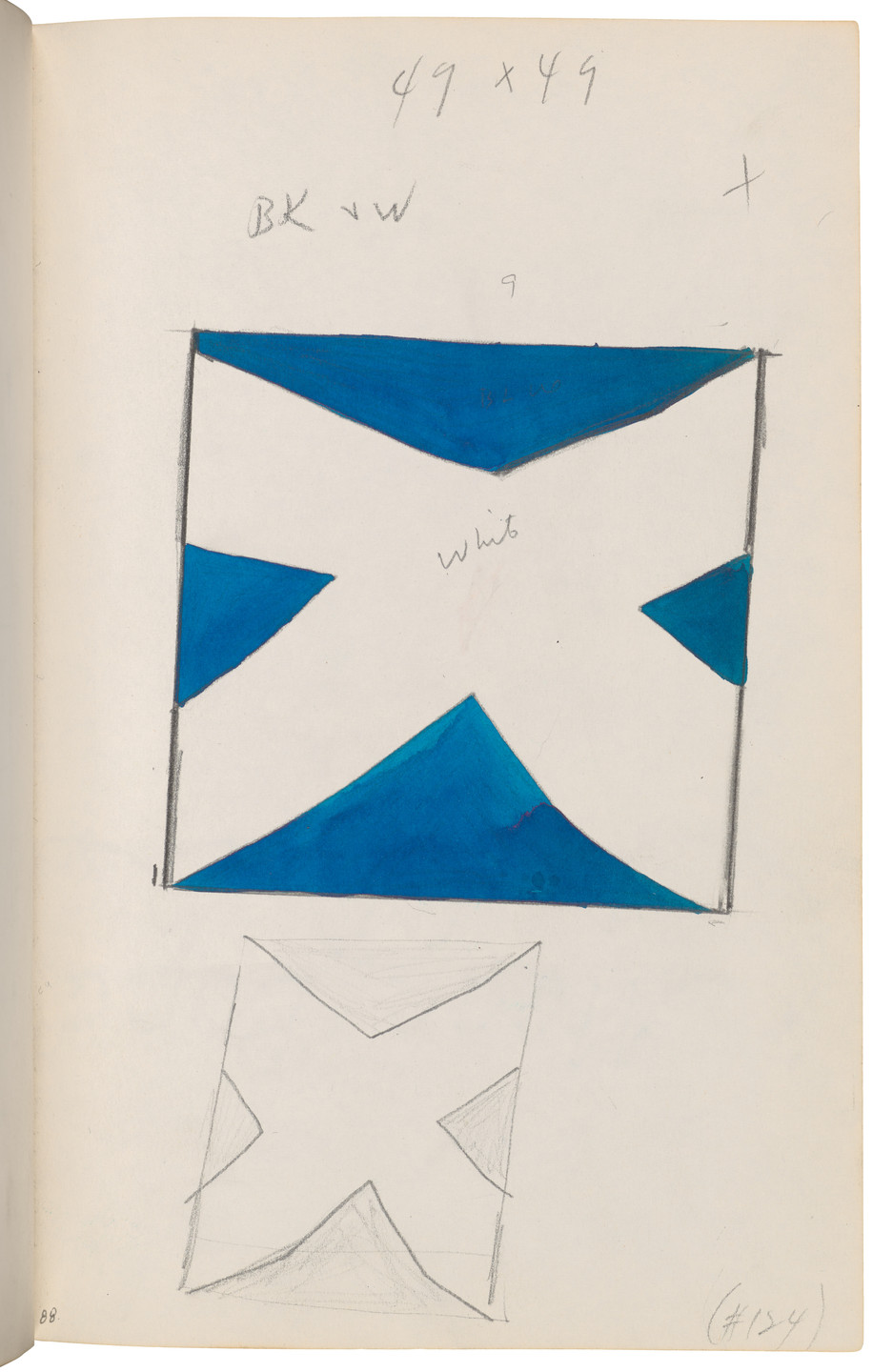 Ellsworth Kelly. Sketchbook #27, New York City. 1954-58