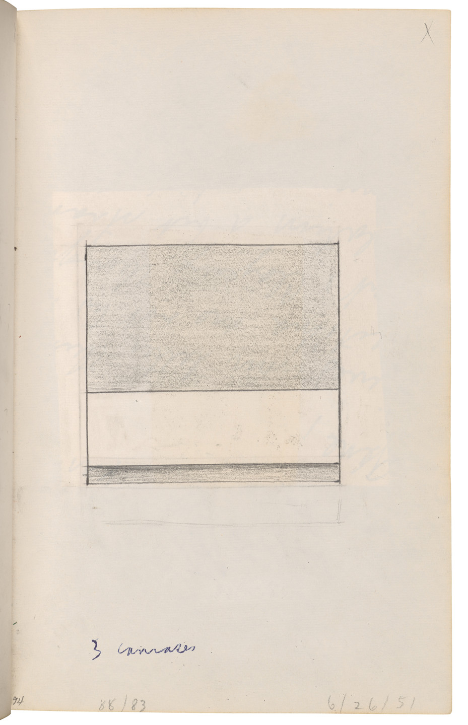 Ellsworth Kelly. Sketchbook #27, New York City. 1954-58