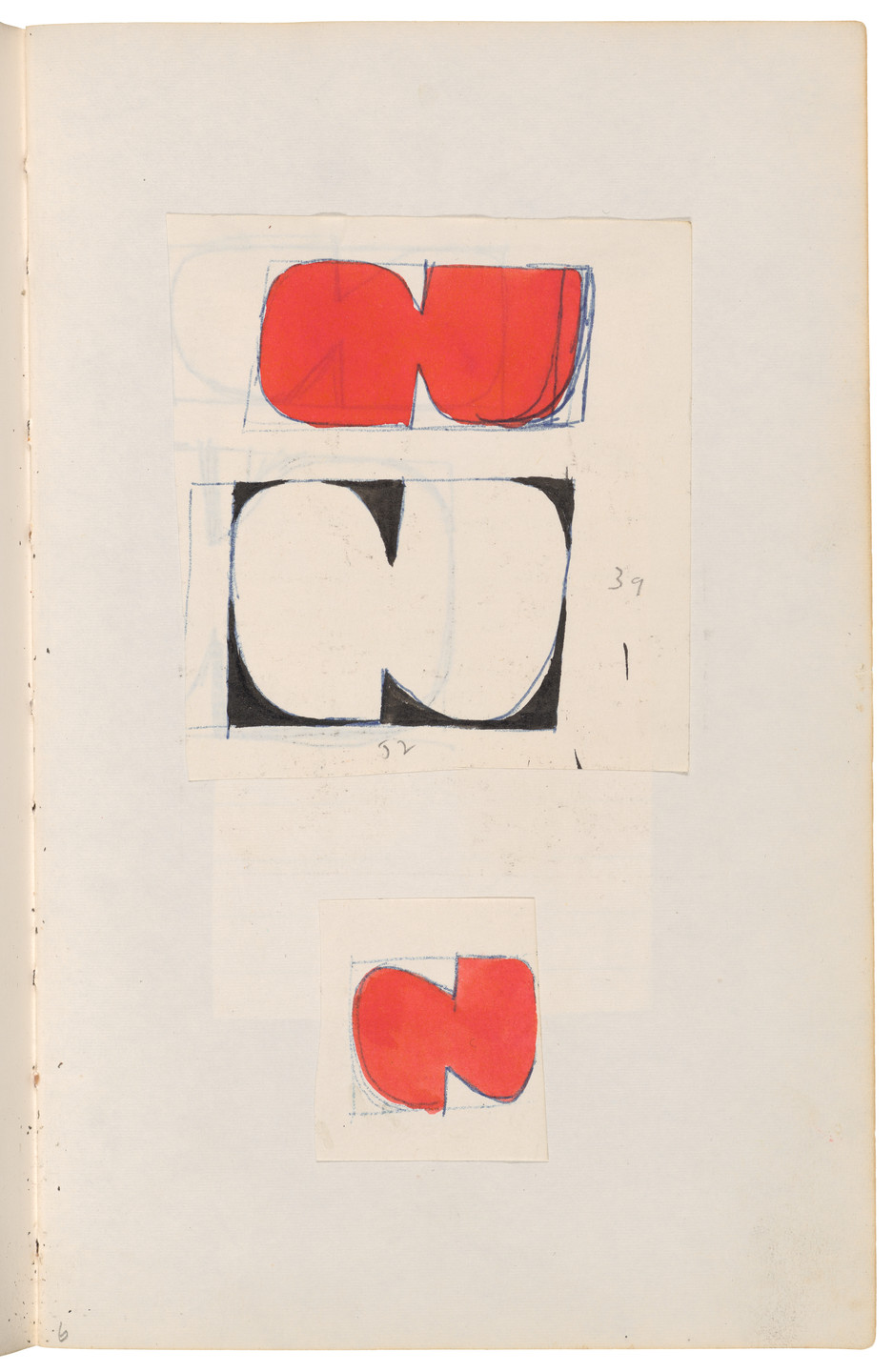 Ellsworth Kelly. Sketchbook #27, New York City. 1954-58