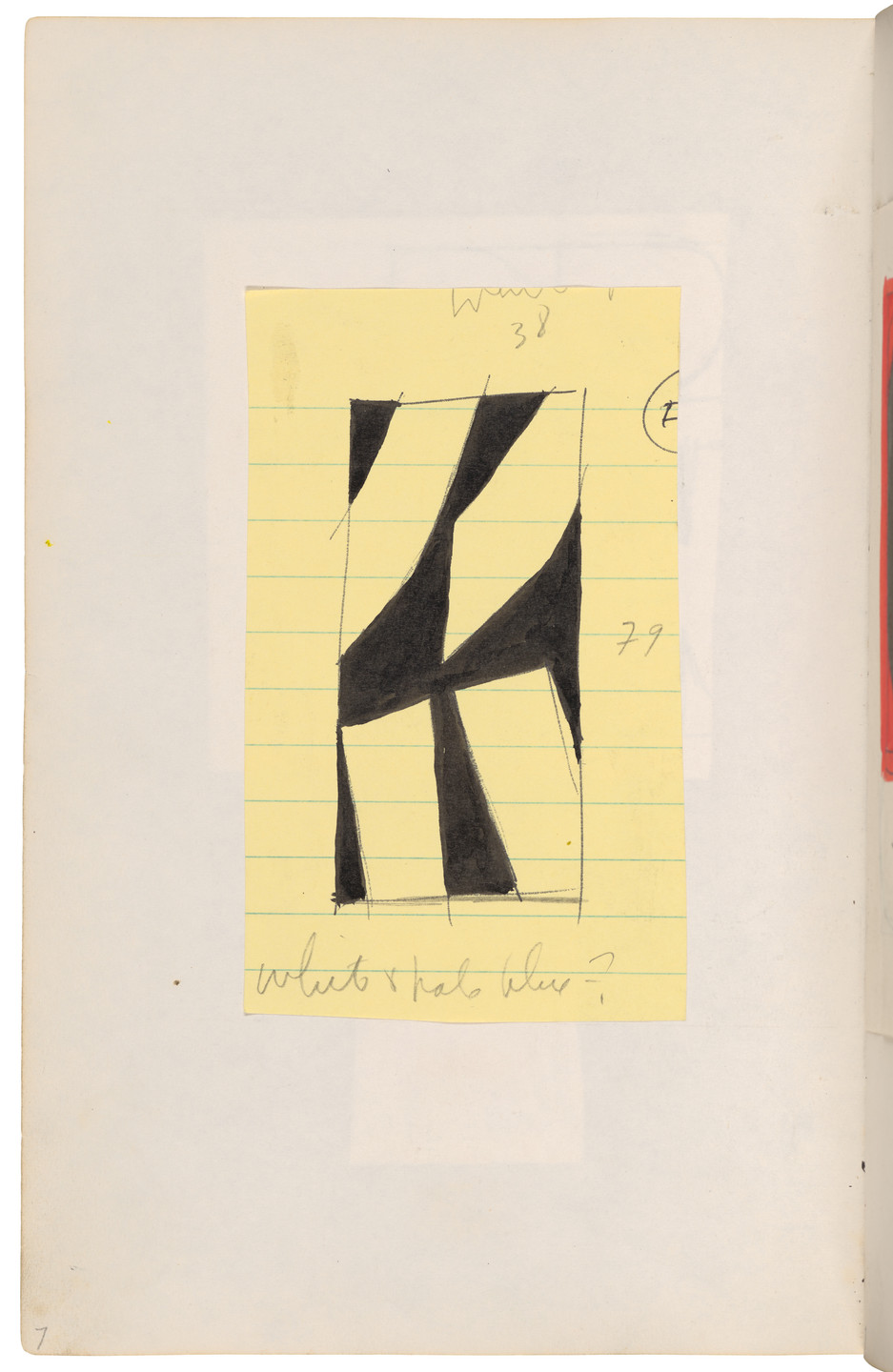 Ellsworth Kelly. Sketchbook #27, New York City. 1954-58