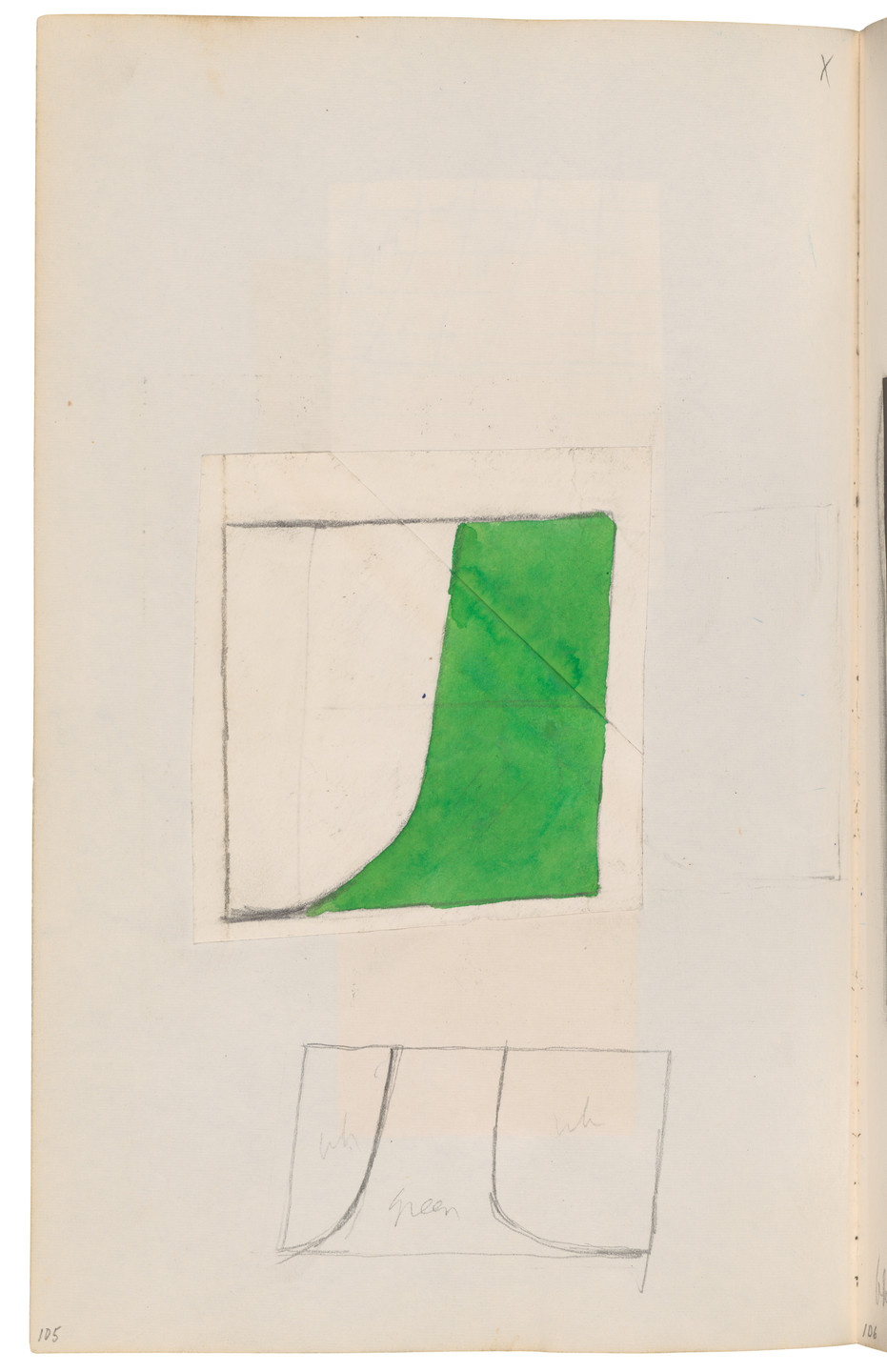 Ellsworth Kelly. Sketchbook #27, New York City. 1954-58