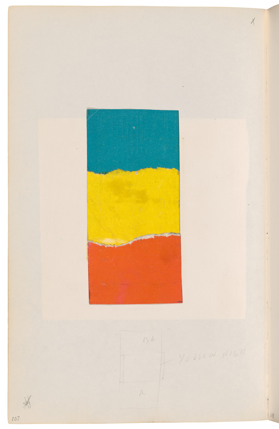 Ellsworth Kelly. Sketchbook #27, New York City. 1954-58