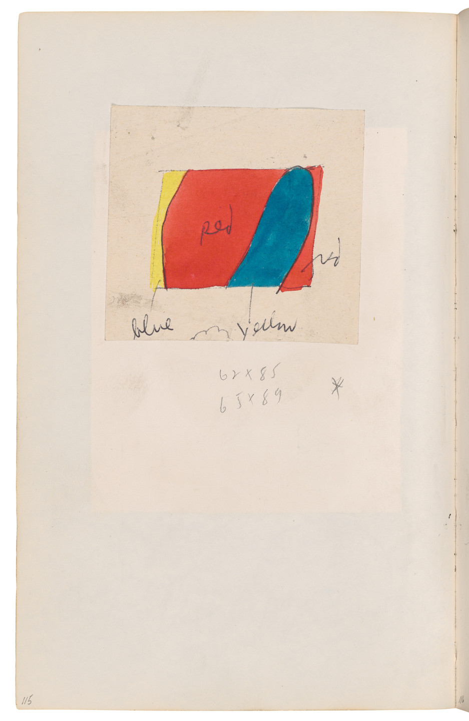 Ellsworth Kelly. Sketchbook #27, New York City. 1954-58