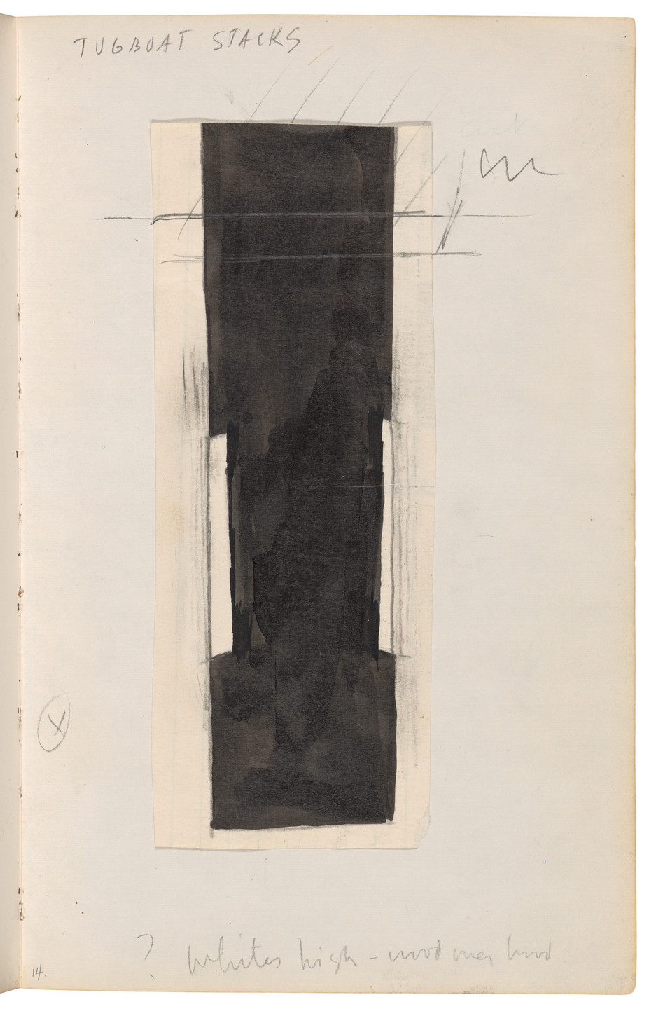 Ellsworth Kelly. Sketchbook #27, New York City. 1954-58