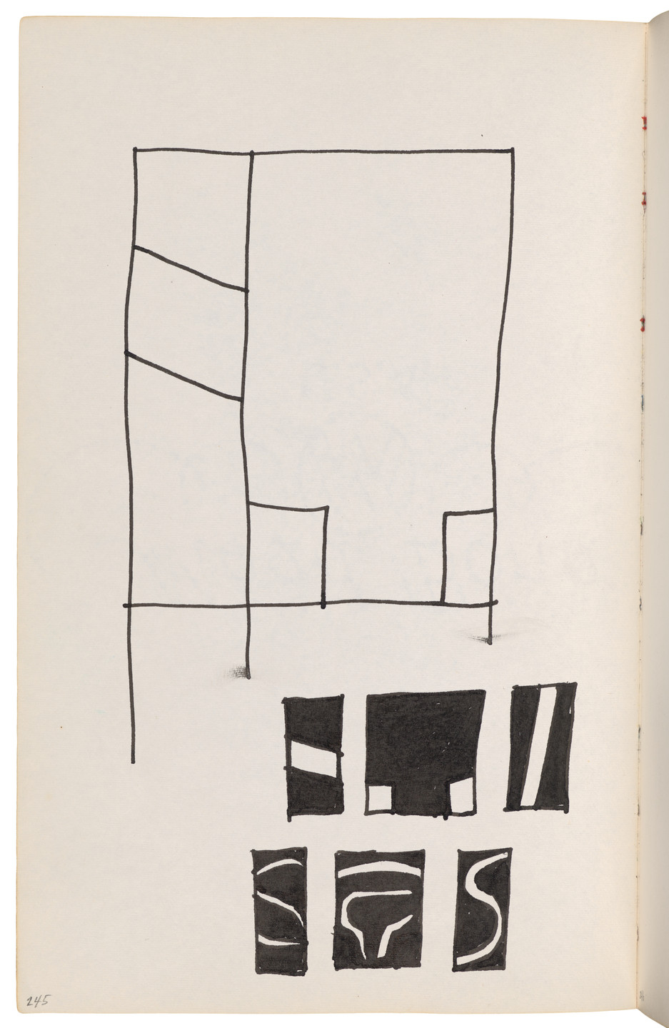 Ellsworth Kelly. Sketchbook #27, New York City. 1954-58