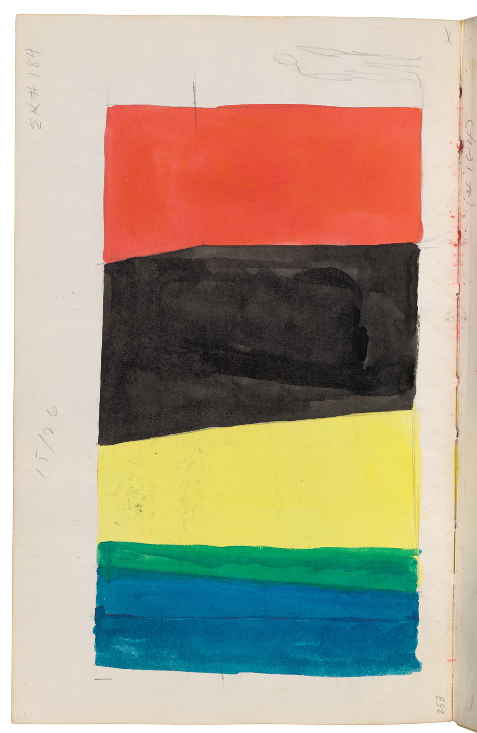 Ellsworth Kelly. Sketchbook #27, New York City. 1954-58