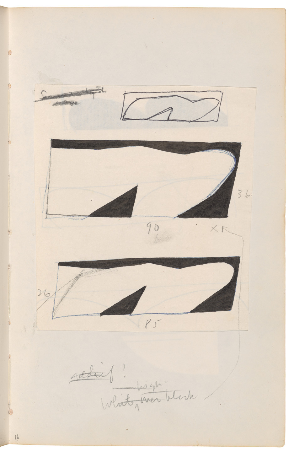 Ellsworth Kelly. Sketchbook #27, New York City. 1954-58
