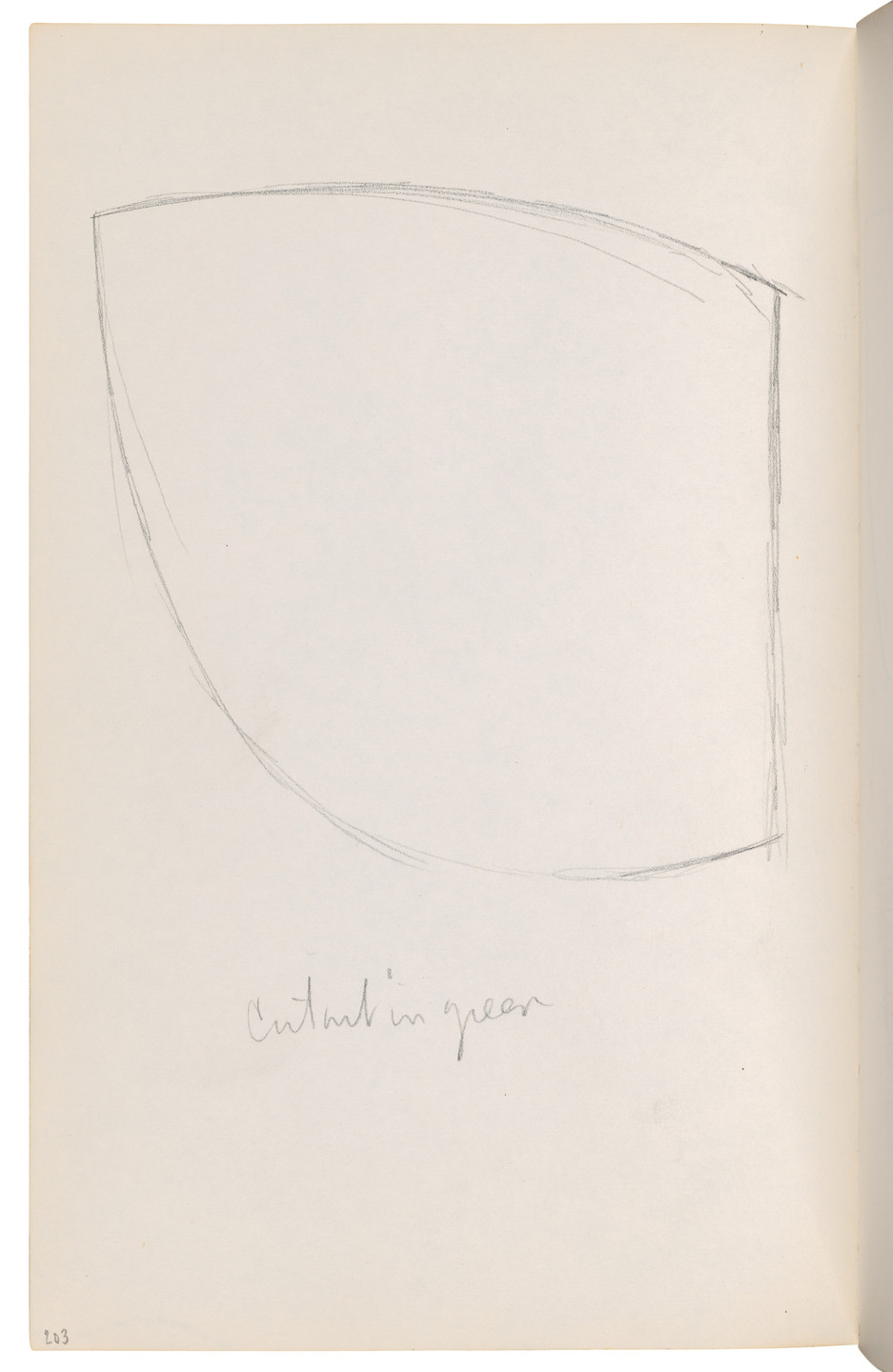 Ellsworth Kelly. Sketchbook #27, New York City. 1954-58