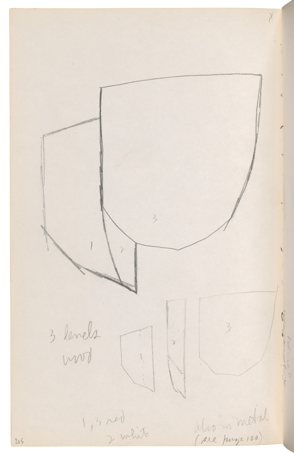 Ellsworth Kelly. Sketchbook #27, New York City. 1954-58