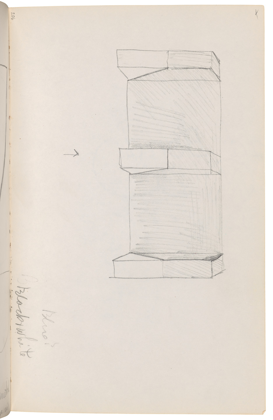 Ellsworth Kelly. Sketchbook #27, New York City. 1954-58