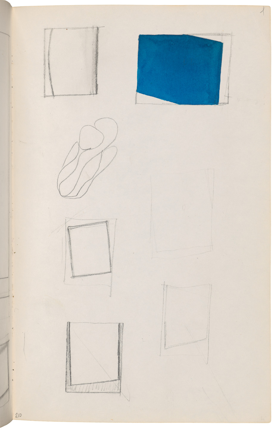 Ellsworth Kelly. Sketchbook #27, New York City. 1954-58