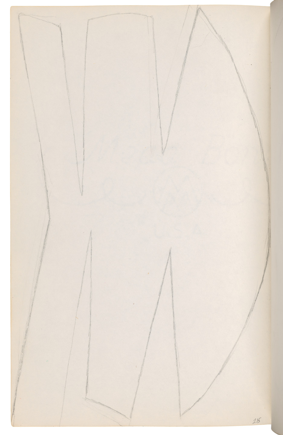 Ellsworth Kelly. Sketchbook #27, New York City. 1954-58