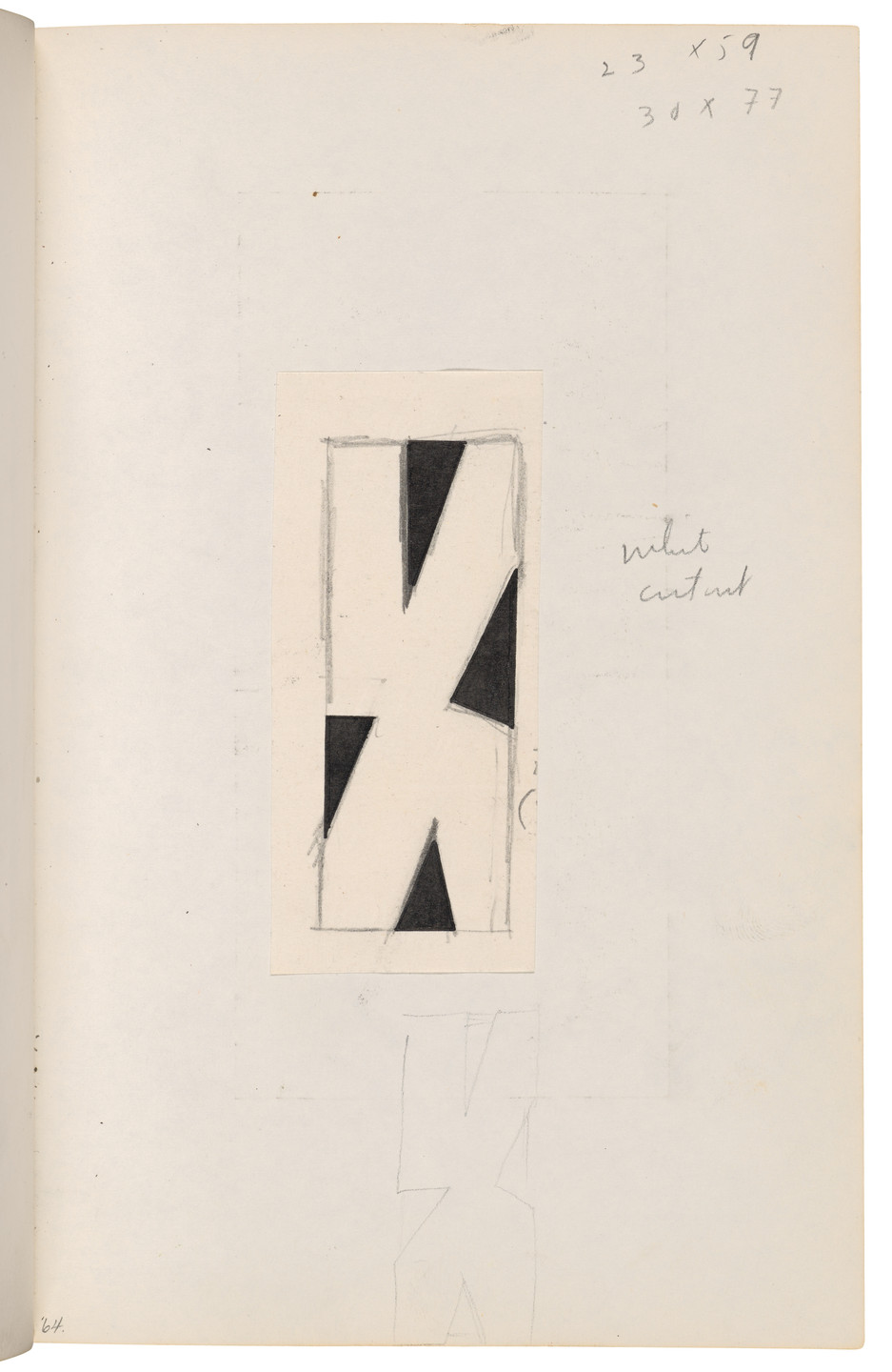 Ellsworth Kelly. Sketchbook #27, New York City. 1954-58