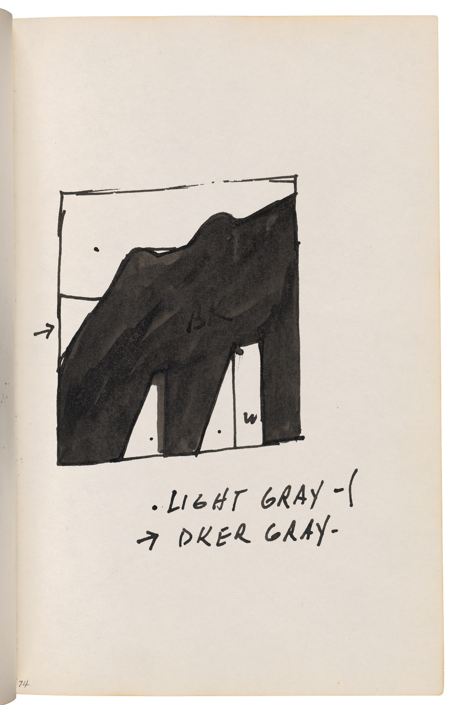 Ellsworth Kelly. Sketchbook #27, New York City. 1954-58