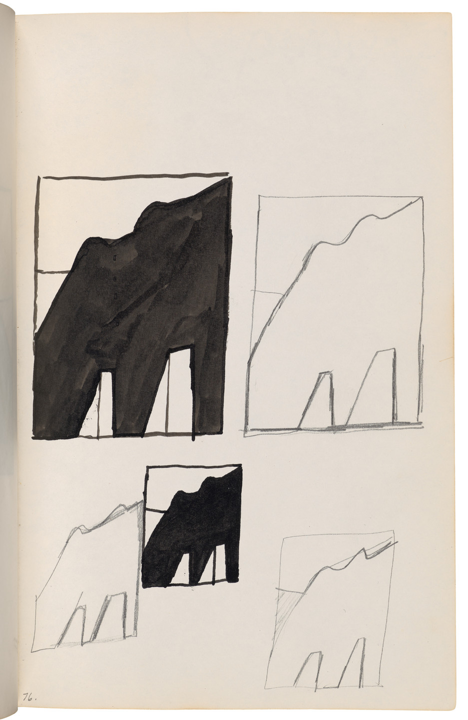 Ellsworth Kelly. Sketchbook #27, New York City. 1954-58