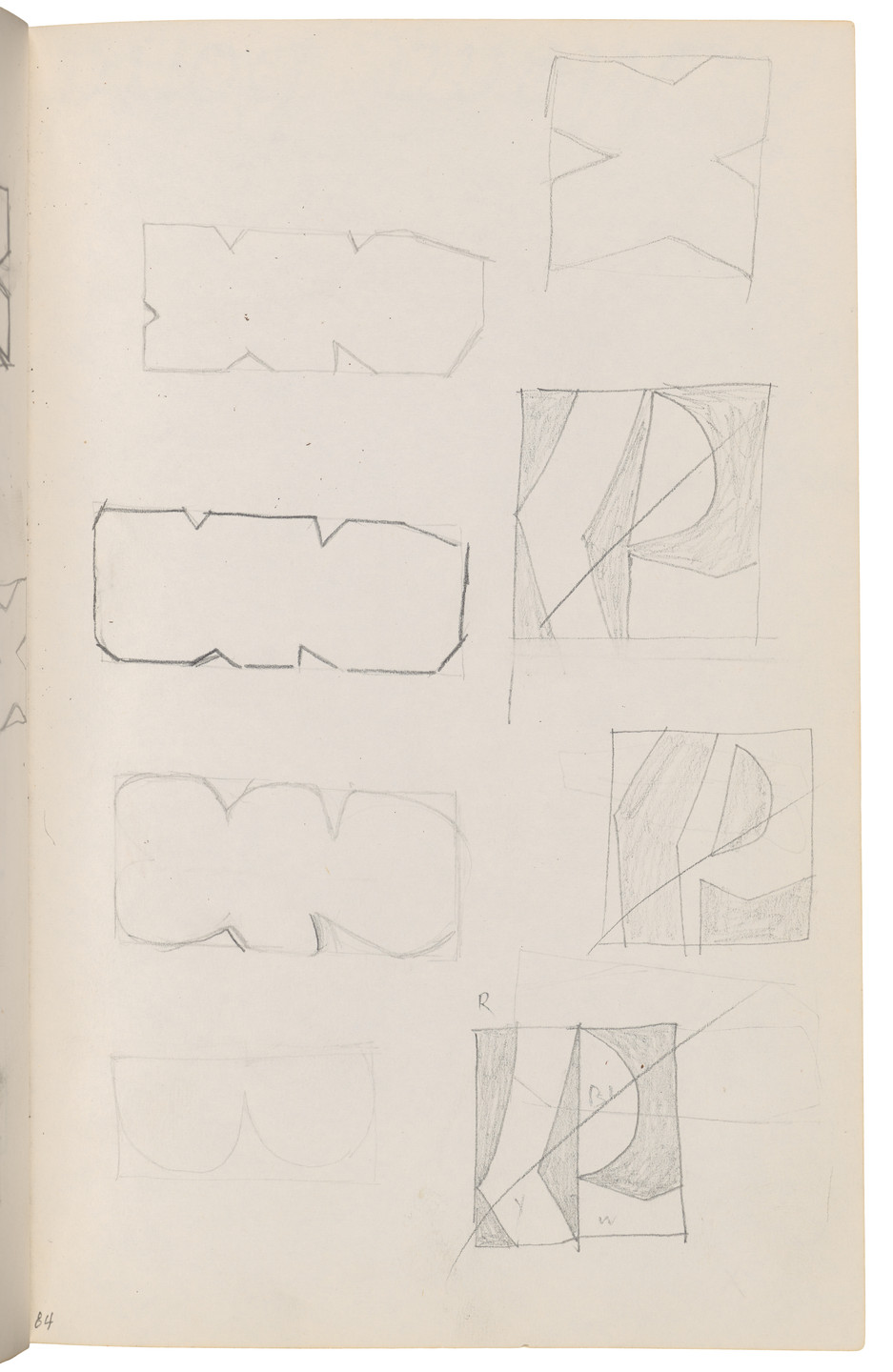 Ellsworth Kelly. Sketchbook #27, New York City. 1954-58