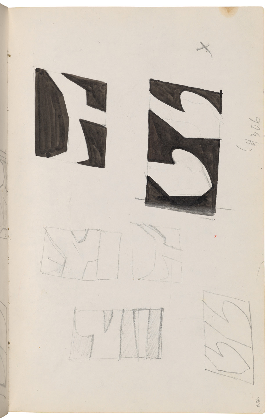 Ellsworth Kelly. Sketchbook #27, New York City. 1954-58