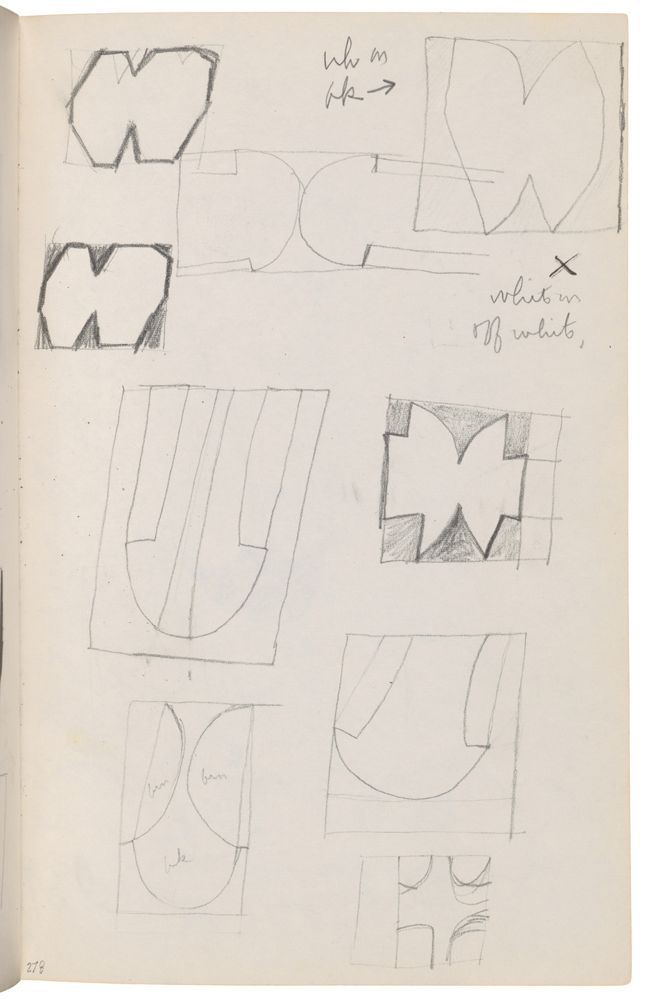 Ellsworth Kelly. Sketchbook #27, New York City. 1954-58