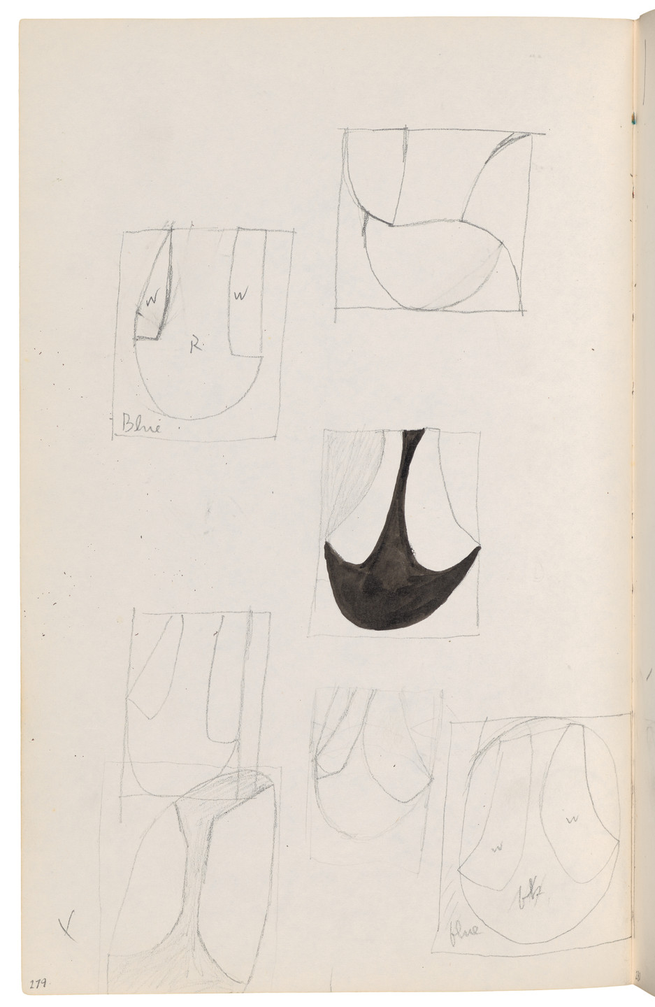 Ellsworth Kelly. Sketchbook #27, New York City. 1954-58