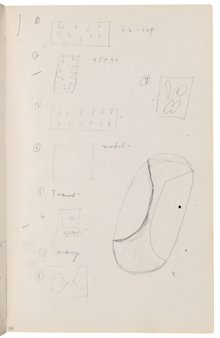 Ellsworth Kelly. Sketchbook #27, New York City. 1954-58