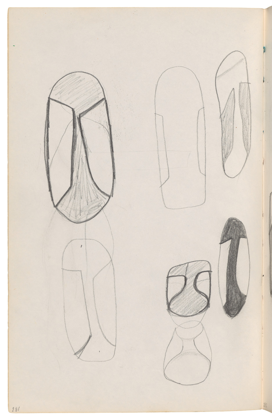 Ellsworth Kelly. Sketchbook #27, New York City. 1954-58