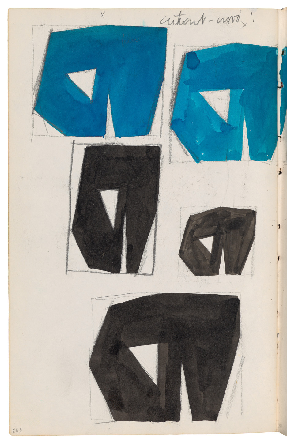 Ellsworth Kelly. Sketchbook #27, New York City. 1954-58