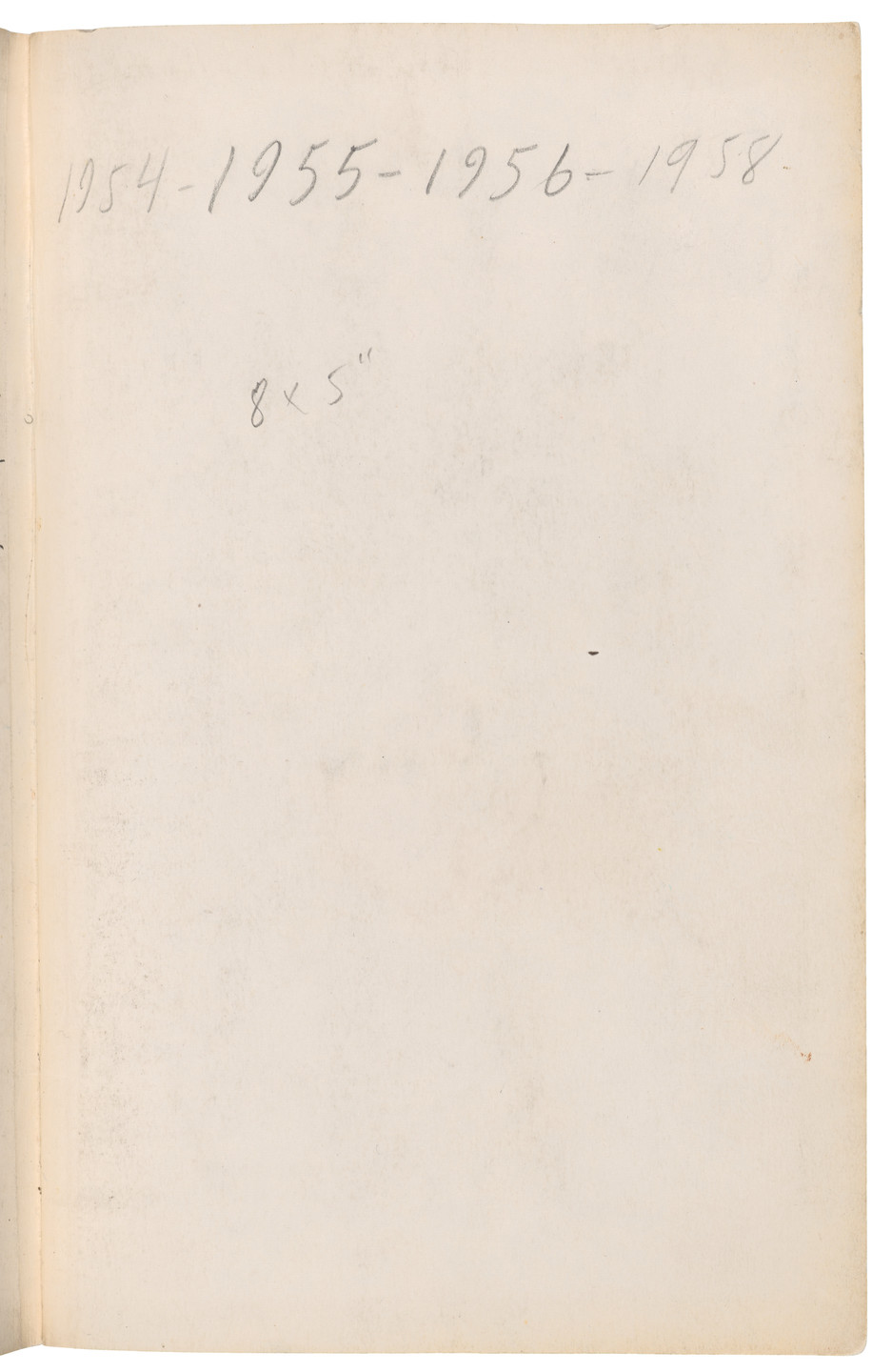 Ellsworth Kelly. Sketchbook #27, New York City. 1954-58