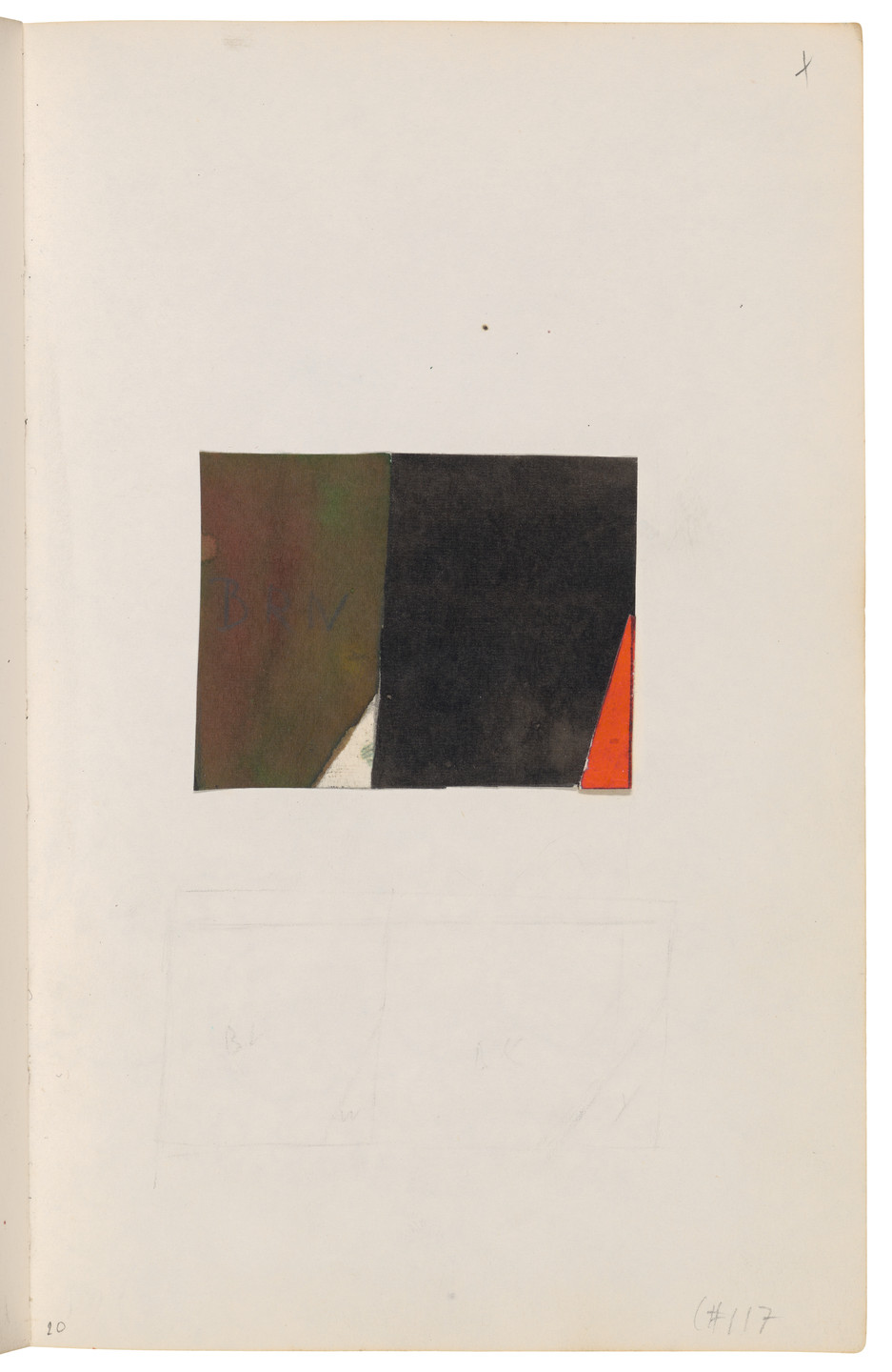 Ellsworth Kelly. Sketchbook #27, New York City. 1954-58