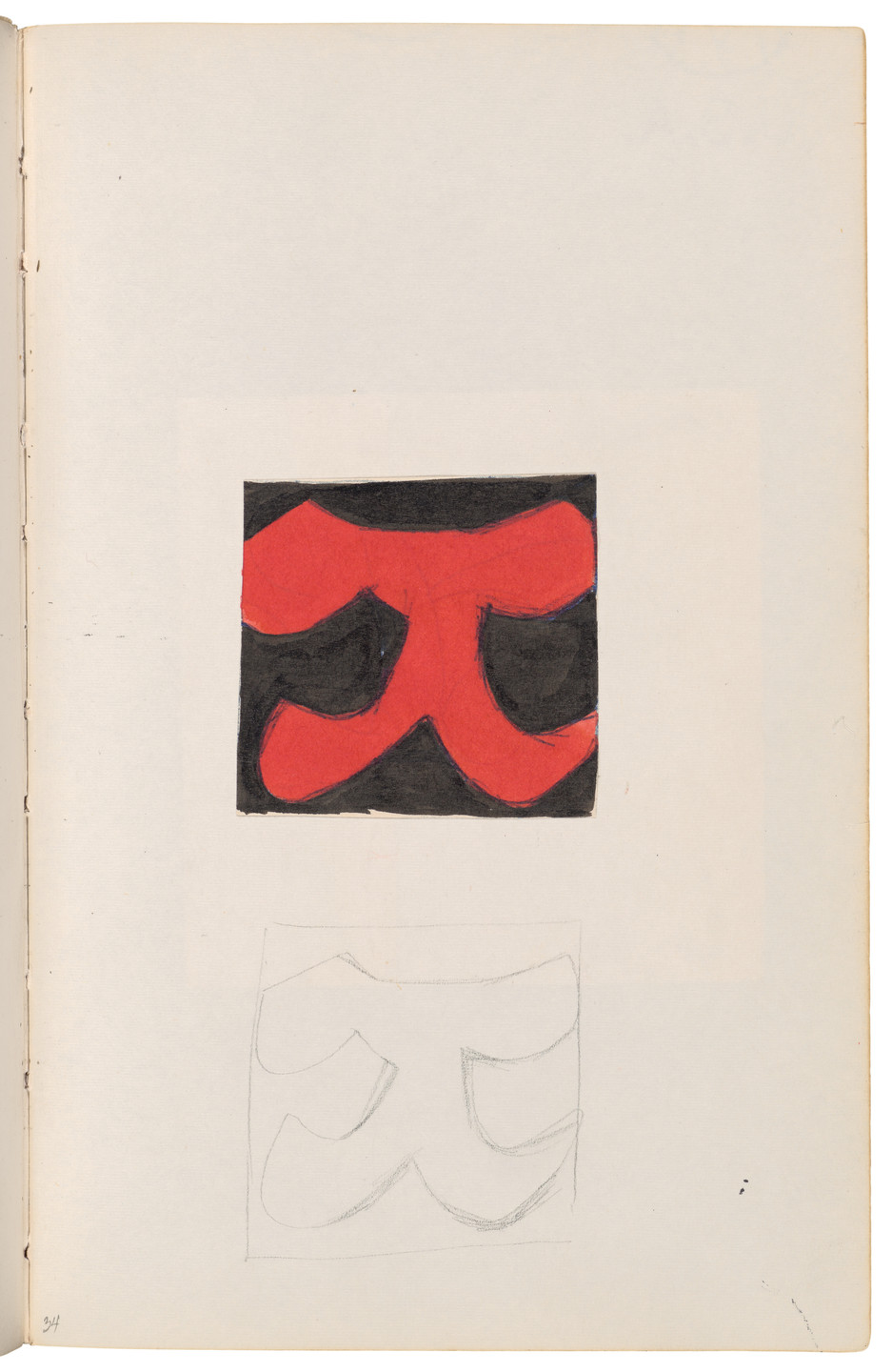 Ellsworth Kelly. Sketchbook #27, New York City. 1954-58