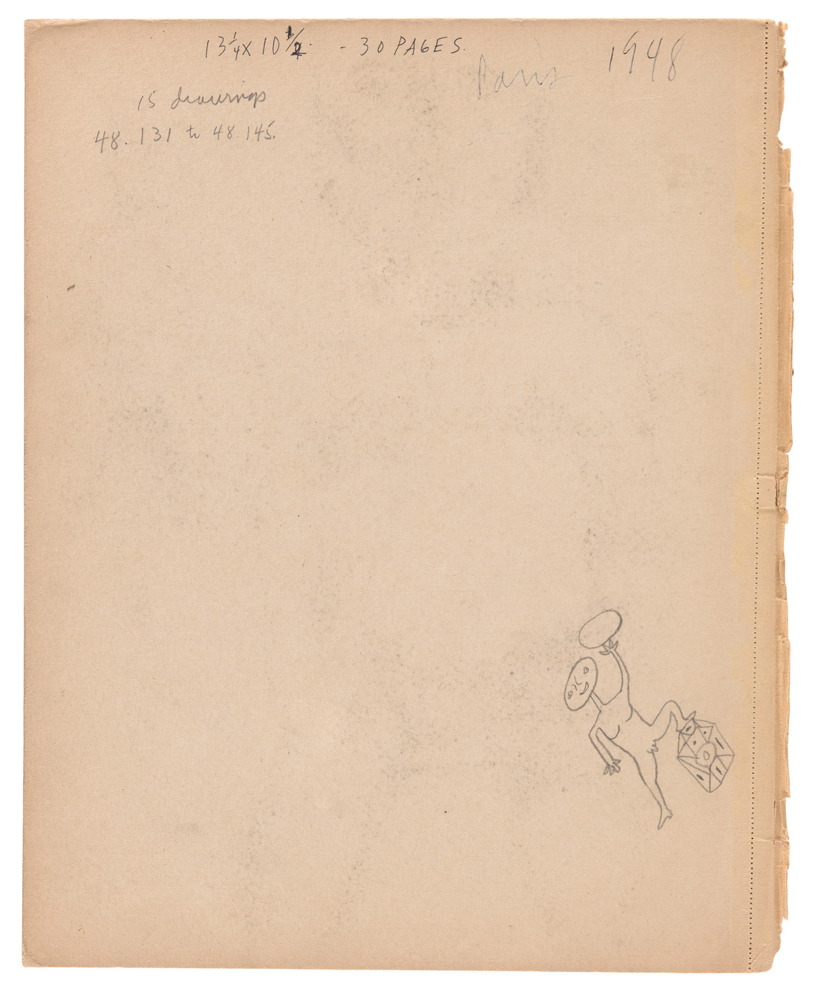 Ellsworth Kelly. Sketchbook #5, Paris. 1948