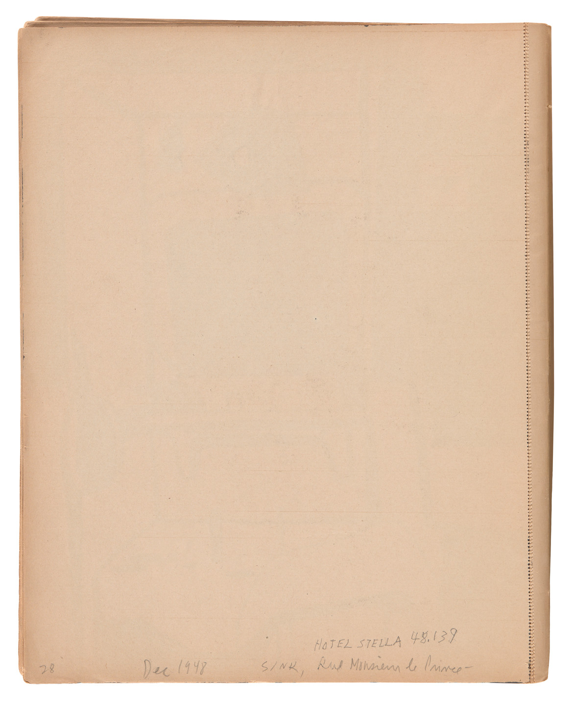 Ellsworth Kelly. Sketchbook #5, Paris. 1948