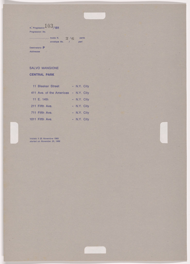 Postal Dossier (Dossier postale)
