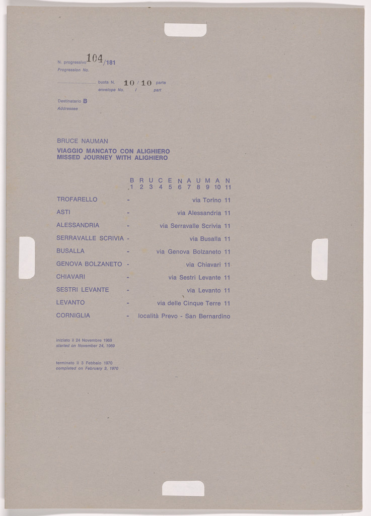 Postal Dossier (Dossier postale)