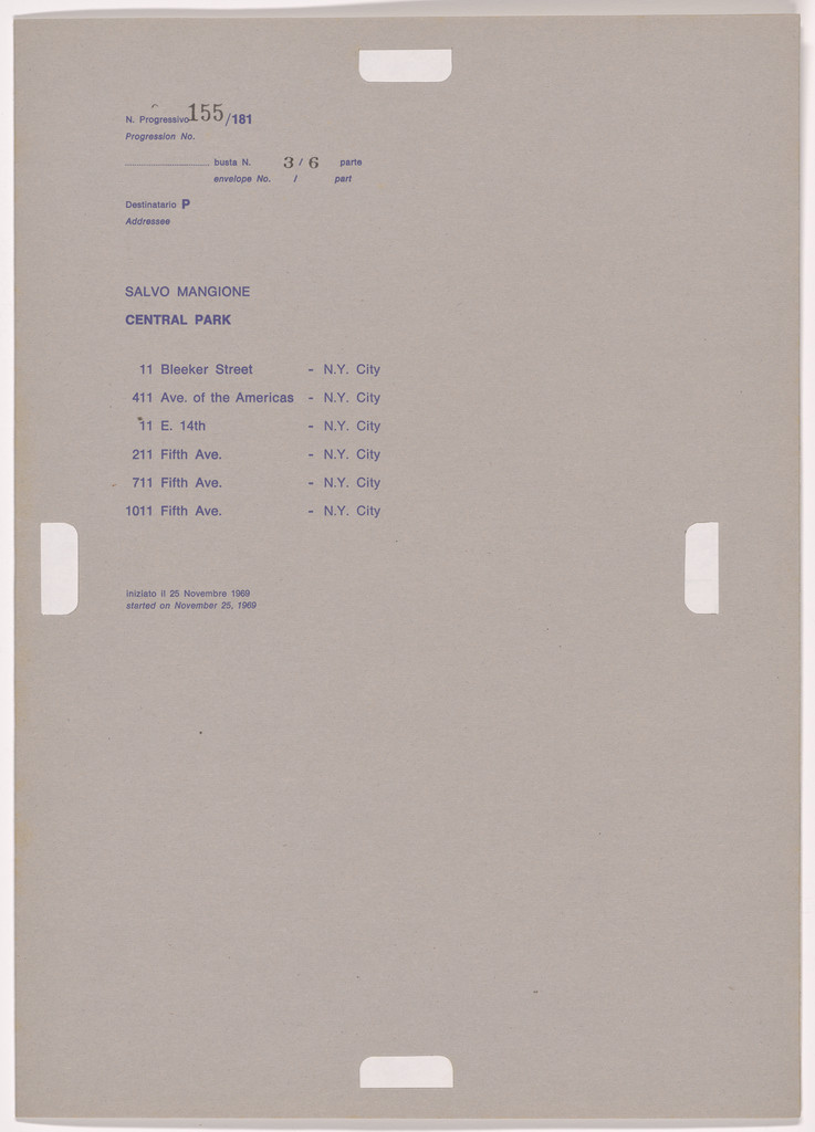 Postal Dossier (Dossier postale)