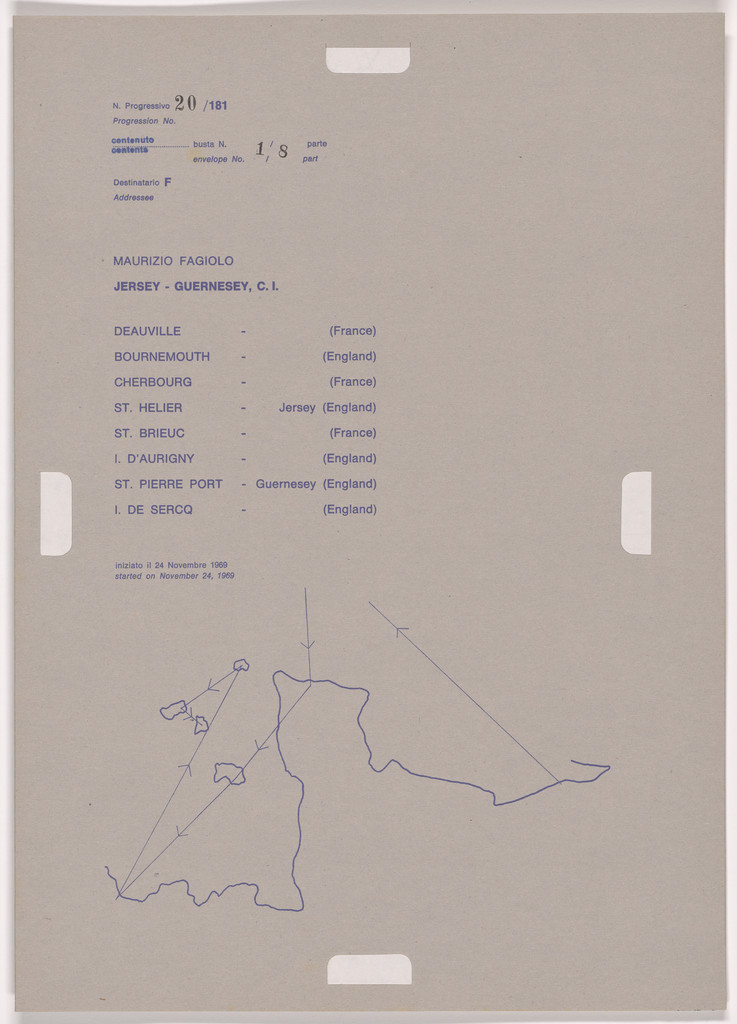 Progression No. 20 from Postal Dossier (Dossier postale)